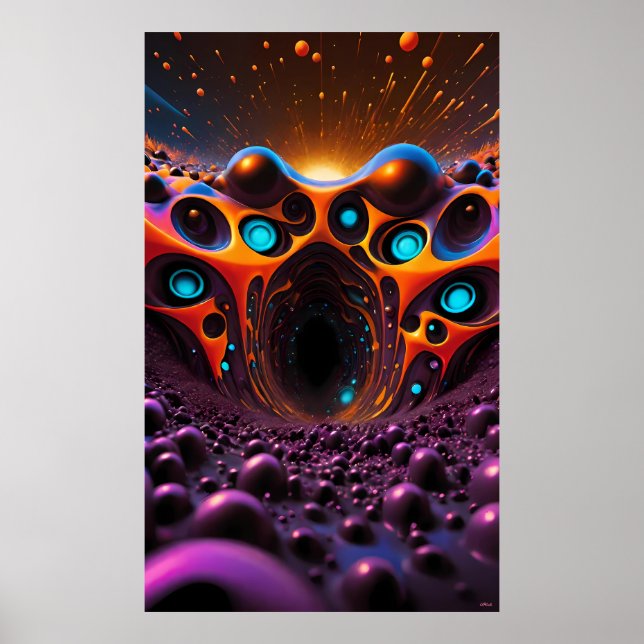 Eternal Tunnel to Tomorrow - Ken Gage Art Poster (Front)