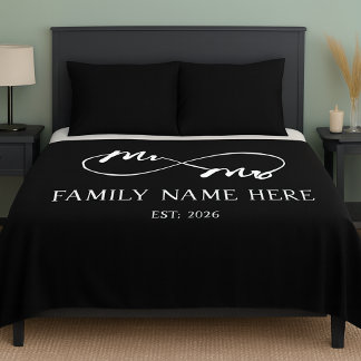 Eternal Us – Mr & Mrs  Sherpa Blanket