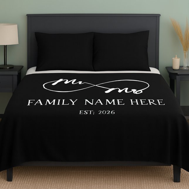 Eternal Us – Mr & Mrs  Sherpa Blanket (Creator Uploaded)