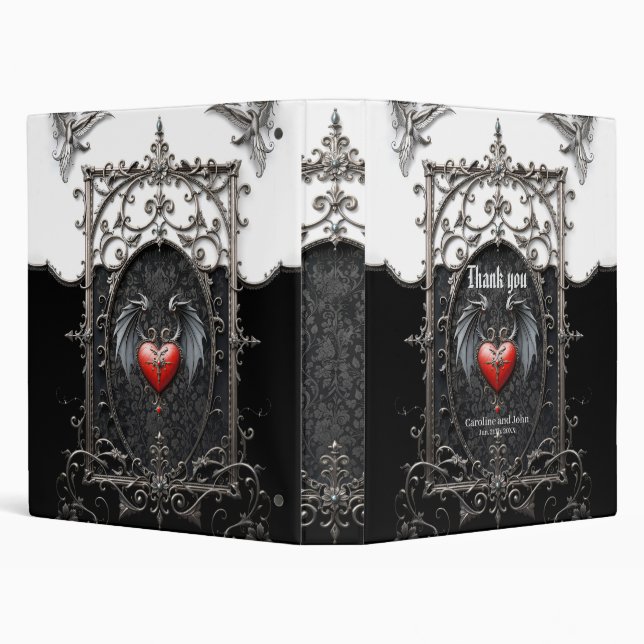 Eternal Vows Beneath Midnight Wings.  3 Ring Binder (Background)
