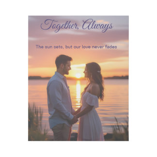 Eternal Vows — Romantic Couple Sunset Memory Print