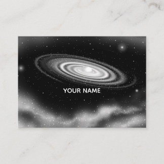 Eternal white galaxy business card