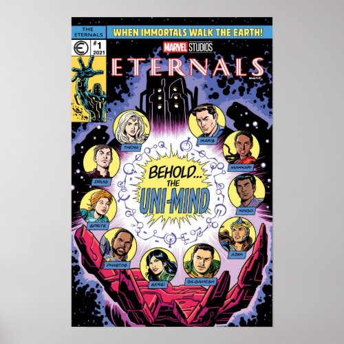 Eternals Classic Comic Book Cover Homage Poster
