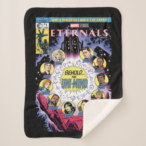 Eternals Classic Comic Book Cover Homage Sherpa Blanket