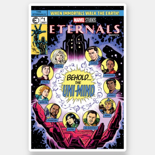 Eternals Classic Comic Book Cover Homage Sticker