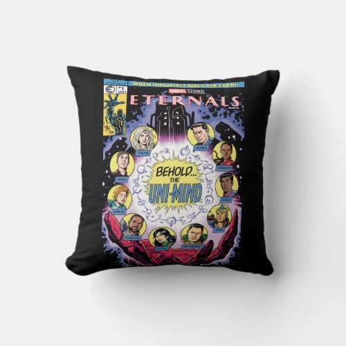 Eternals Classic Comic Book Cover Homage Throw Pillow