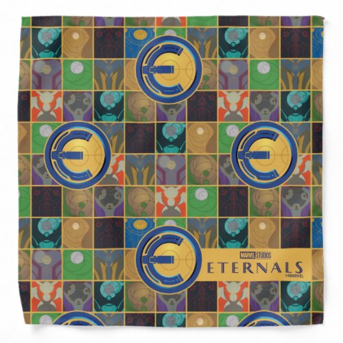 Eternals Costume Grid Pattern Bandana