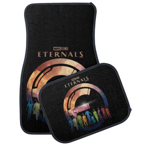 Eternals Galaxy Watercolor Badge Car Floor Mat