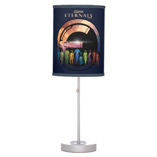 Eternals Galaxy Watercolor Badge Table Lamp
