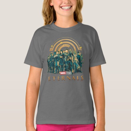 Eternals Group Painted Illustration T_Shirt