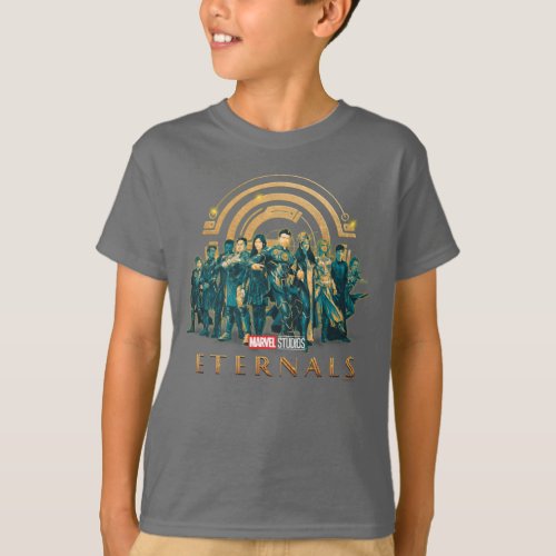 Eternals Group Painted Illustration T_Shirt