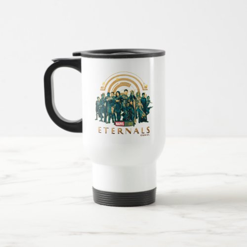 Eternals Group Painted Illustration Travel Mug