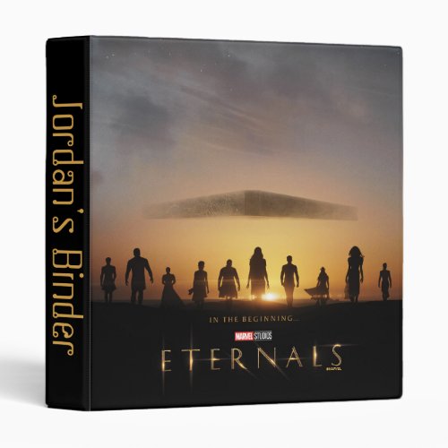 Eternals Sunrise Silhouette Theatrical Poster 3 Ring Binder