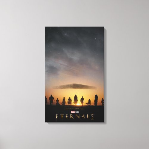 Eternals Sunrise Silhouette Theatrical Poster Canvas Print