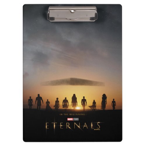 Eternals Sunrise Silhouette Theatrical Poster Clipboard