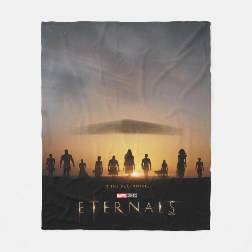 Eternals Sunrise Silhouette Theatrical Poster Fleece Blanket