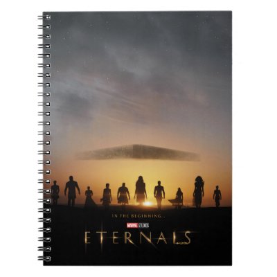 Eternals Sunrise Silhouette Theatrical Poster Notebook