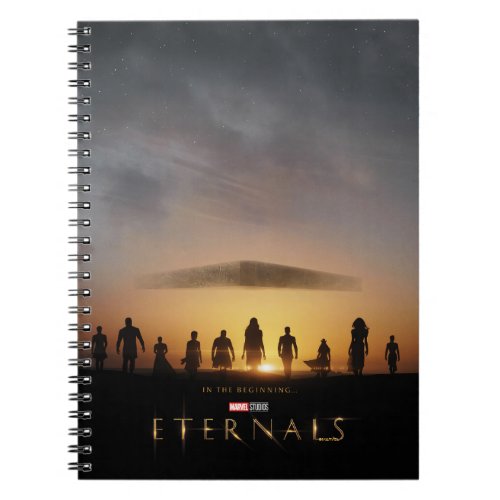 Eternals Sunrise Silhouette Theatrical Poster Notebook