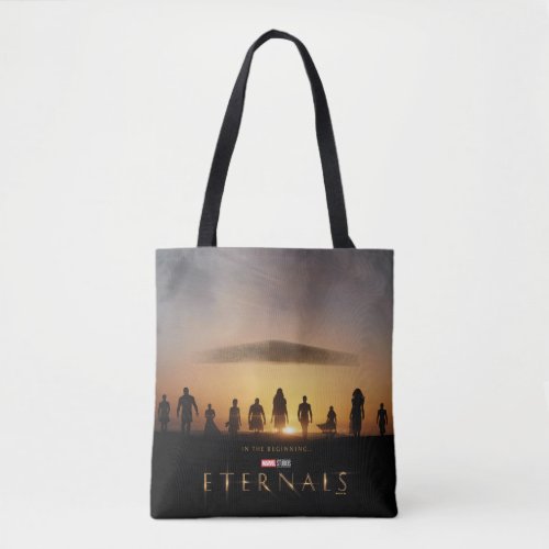 Eternals Sunrise Silhouette Theatrical Poster Tote Bag