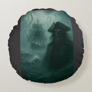 Eternity at Sea Round Pillow