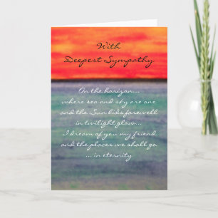 Eternity. Deepest Sympathy Card