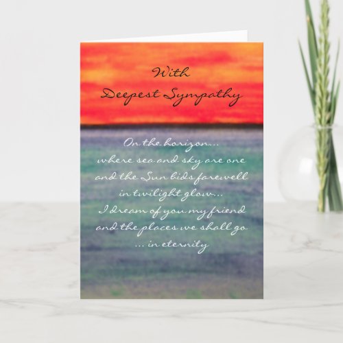 Eternity Deepest Sympathy Card