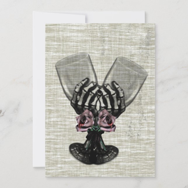 Eternity Gothic Vintage Wedding Invitation (Front)