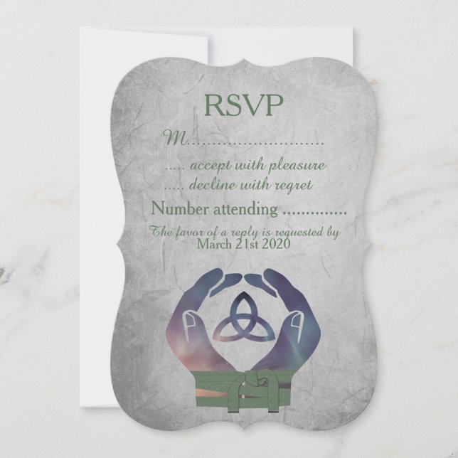 Eternity Handfasting RSVP Return Card (Front)