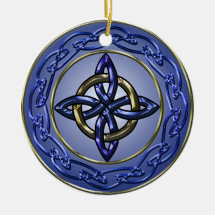 Eternity Knot Tree Ornament Circle