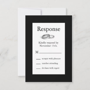 Eternity RSVP (black) Card