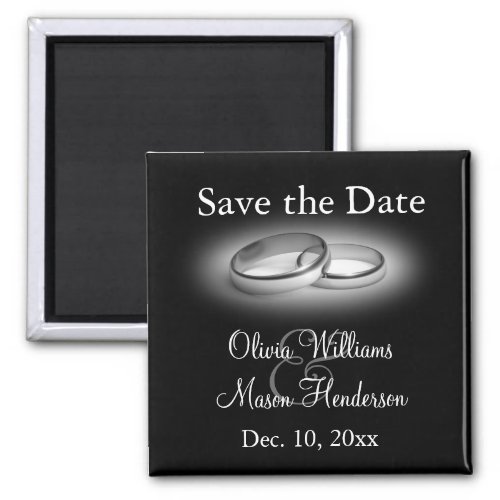 Eternity Save the Date Magnet black