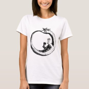 Eternity Serpent Vintage Print T-shirt by CreativeContribution at Zazzle