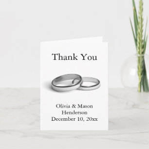 Eternity Thank You Card (white)