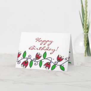 Eternity Vine - Happy Birthday Card
