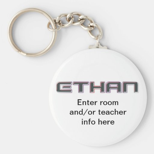 Ethan Name Tag Key Chain | Zazzle