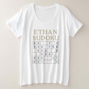 ETHAN Sudoku Puzzle – Custom Logic Grid Tee