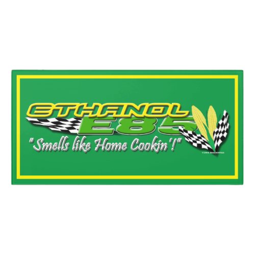ETHANOL E85 Alternative Fuel Door Sign