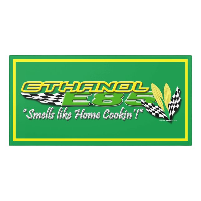 ETHANOL E85 Alternative Fuel Door Sign (Classic Front)