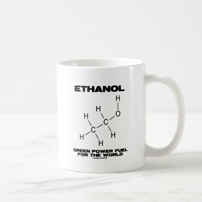 Ethanol Green Power Fuel For The World Chemistry Coffee Mug (Right)