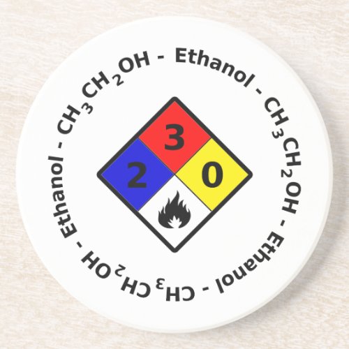 Ethanol MSDS Coaster