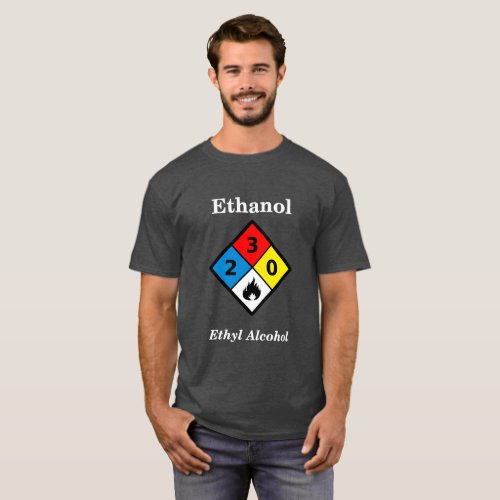 Ethanol MSDS Label T_Shirt