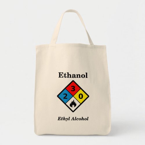 Ethanol MSDS Label Tote Bag