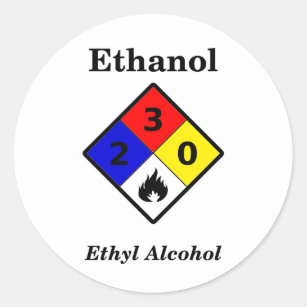 Ethanol MSDS Sticker