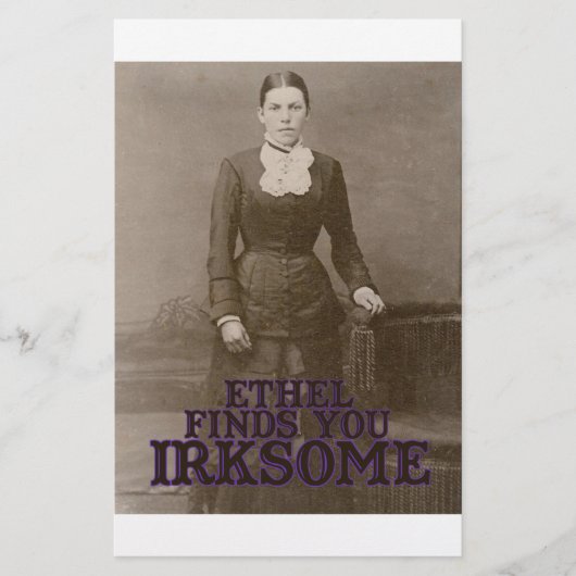 Ethel finds you irksome (Front)