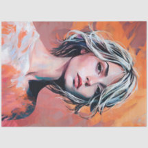 Ethereal Abstract Woman Decoupage Tissue Paper