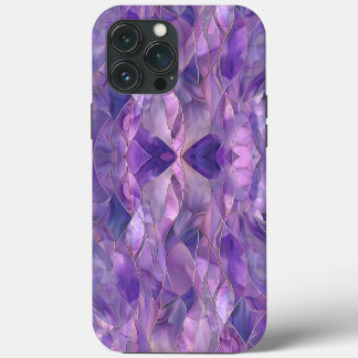 Ethereal Amethyst Flow Elegant Abstract Purple iPhone 13 Pro Max Case