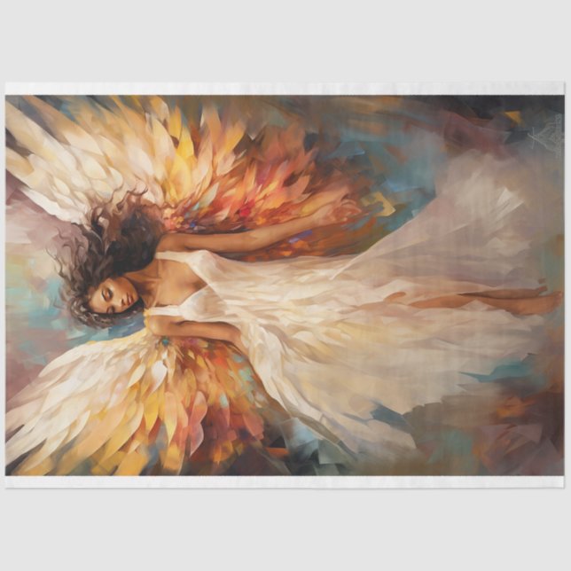 Ethereal Angel Decoupage Tissue Paper (Front)