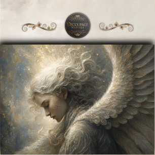 Ethereal Angel Wings Art Decoupage Tissue Paper