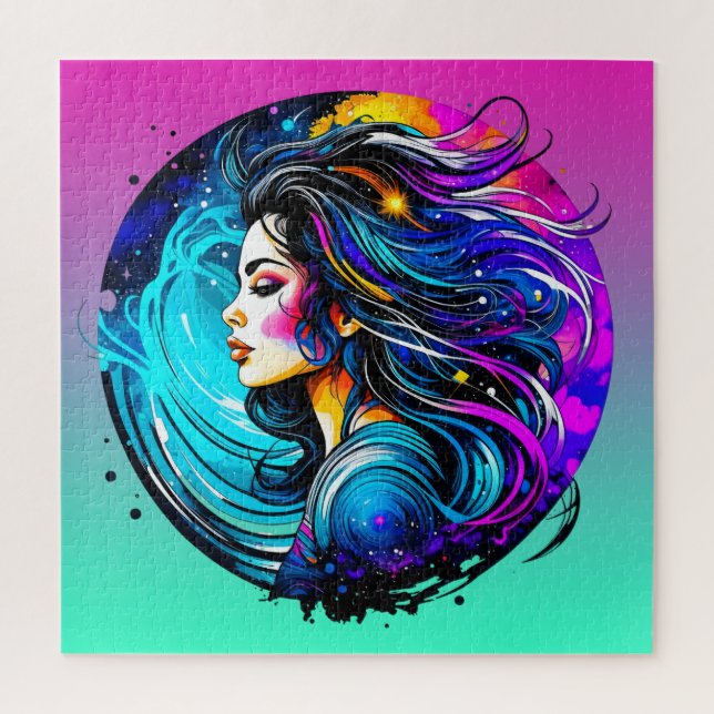 Ethereal Beautiful Woman Never Stop Dreaming Jigsaw Puzzle (Vertical)