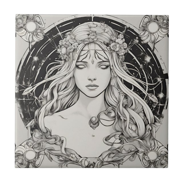 Ethereal Beauty Ceramic Tile (Front)